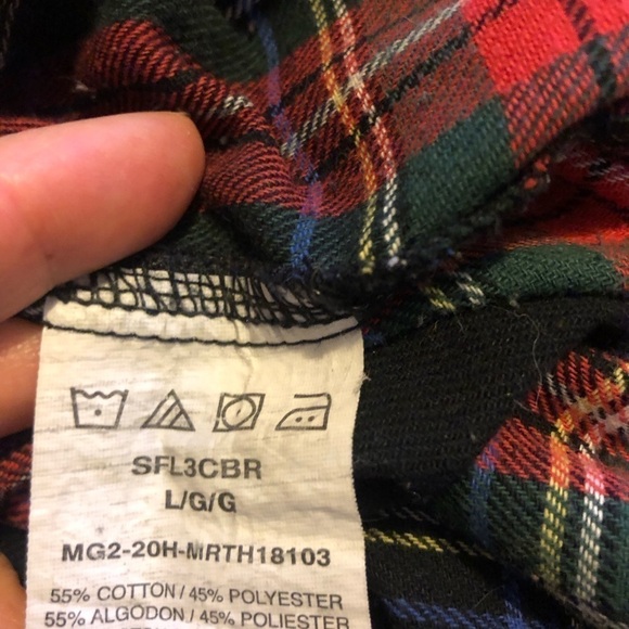 Vintage Lee Rider Plaid Button Up Shirt Large - Picture 6 of 7